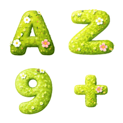 Alphabet green glass classic emoji
