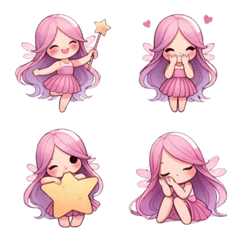 Cute pink fairy