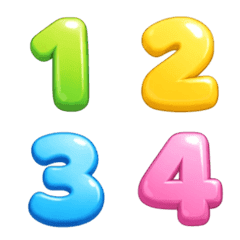 Colorful Jelly Numbers so cute