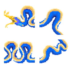 つなげるハナヒゲウツボ絵文字