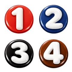 Mini Balloon Gradient Numbers set3