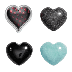 cutie LOVE n KISS 13348 black hearts