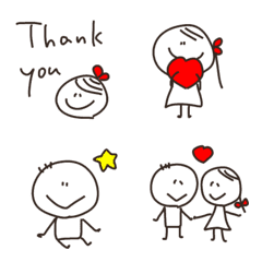 everyday cute greeting  emoji