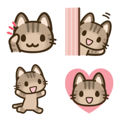 Every day NECOLE - Emoji 5 Kijitora cat