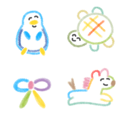 rainbow emoji crayon