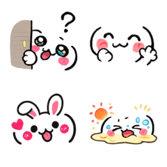 Colorful! Kaomoji Emoji basic6