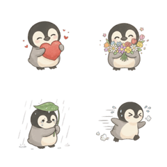 努力的小企鵝寶寶：飛不起來也很棒