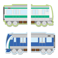 東京〜埼玉 深緑・青い電車の駅名標