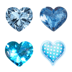 1360C DIAMOND HEARTS sky light blue