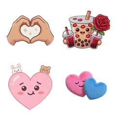 1360P HEART FACE lemon green