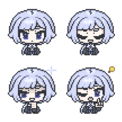 Cold chara pixel art Emoji