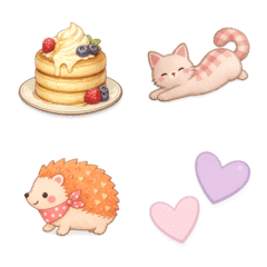Aprin Daily Emoji 3 Cafe and Animals
