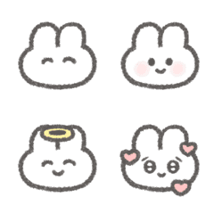 超絶スーパー使いやすいうさぎ絵文字♡2