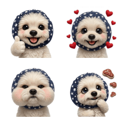 Snoodog Maltipoo emojis (Reaction)