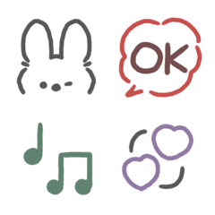Cute Pastel Bunny Daily Emoji