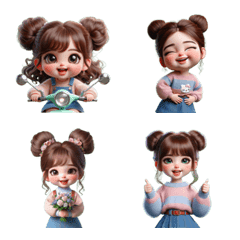 Cute little girl, mischievous, cheeky