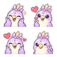 蛋白石QQ鸚鵡：甜甜日常（插畫風）