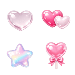 Puffy Drop Seal Style Sparkly JewelEmoji