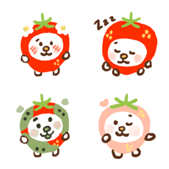Mascot of strawberry Emoji