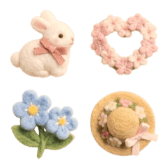 Cute fluffy emoji 09