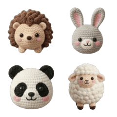 Cute Yarn Animal Emoji