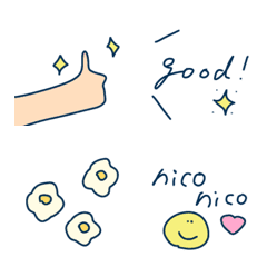 Recommended simple emojis in navy