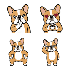 Emoji Bulldog Prancis Surreal