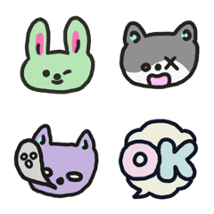 Happy lot animals/bunny/bear/cat