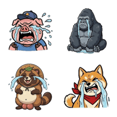 Crying Animal Emoji