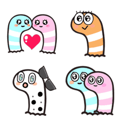 Spotted Garden Eel. Splendid Garden Eel.