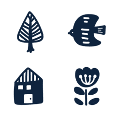 Stylish Nordic-style emojis