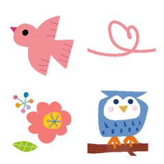 Spring-colored emojis