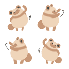 Everyday Tantan Tanuki EMoji-Exercise