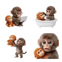 Wiggling Little Monkey 1 (ANMZ)