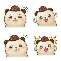 米苔熊的4月Q彈表情貼 VI