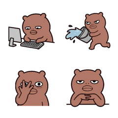 泡芙上班去 萬用 表情貼