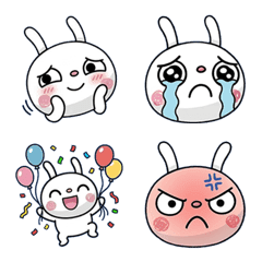 Reactions Marshmallow Rabbit Emoji