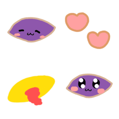 Sweet potato emoji cute