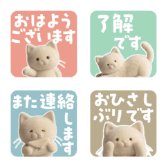 Everyday Polite White Cat Emoji