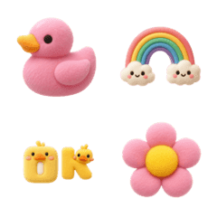 Pastel Duck & Cute Friends