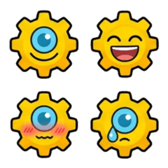 Gurutto Gear-kun Daily Reaction Emojis