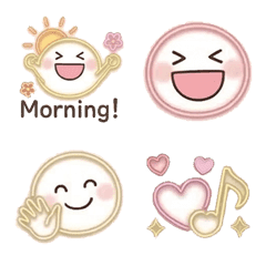 粉彩霓虹每日可愛表情