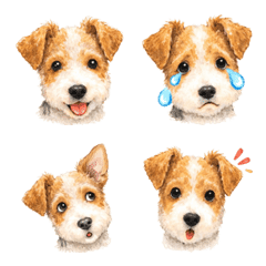 Emoji every day Wire Fox Terrier