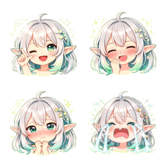 可愛精靈妖精療癒表情貼