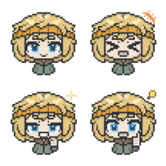 Lively chara pixel art Emoji