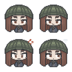 Loner chara pixel art Emoji