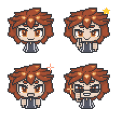 Passionate chara pixel art Emoji