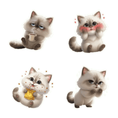 大げさなデカ頭にゃんこ