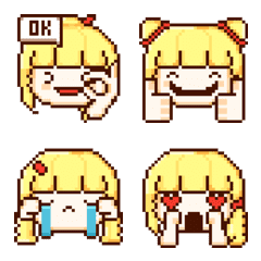 金髮像素動畫表情符號