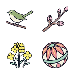 日系春天表情  可愛療癒